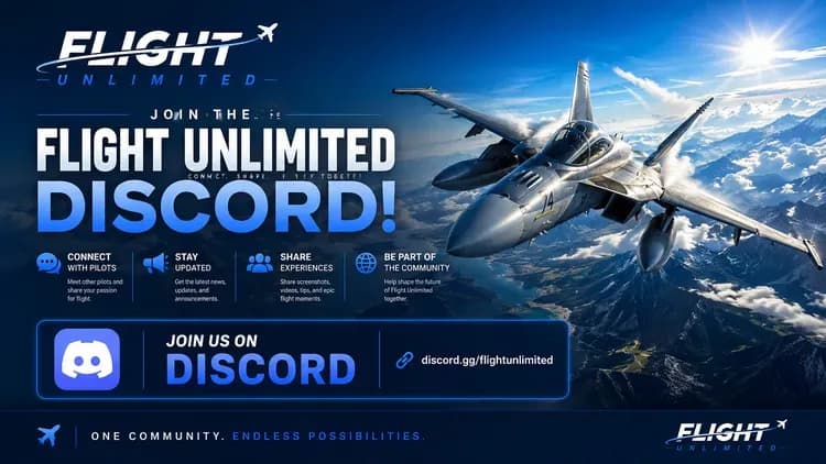 Flight Unlimited приглашает в Discord
