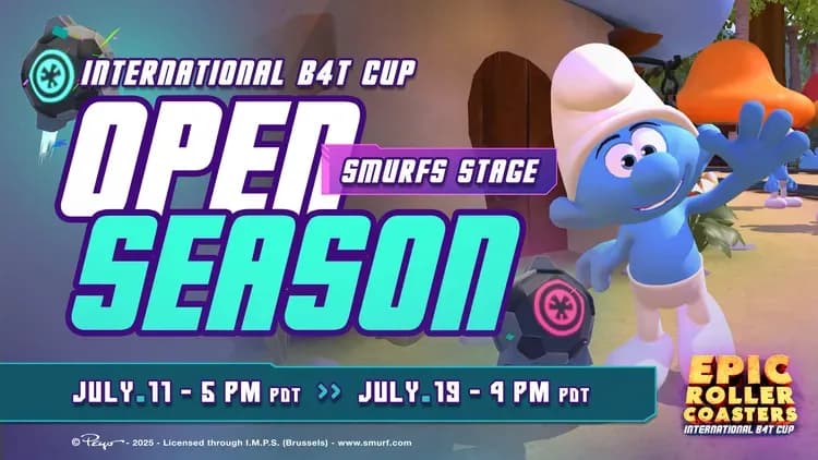 The Smurfs Stage в Epic Roller Coasters: старт турнира B4T Cup