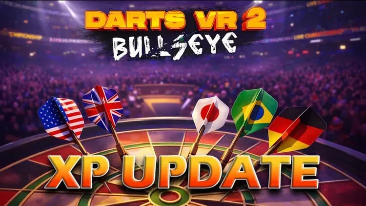 Обновление Darts VR2: система прогрессии XP