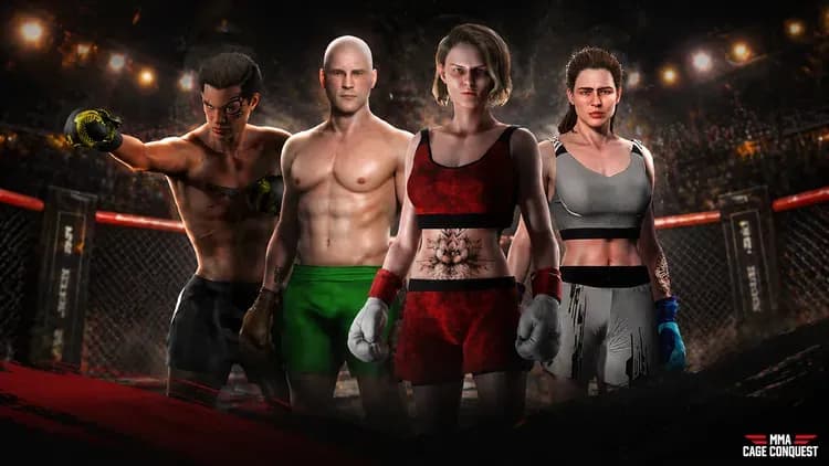 MMA Cage Conquest: глобальное лобби, вызовы и ИИ-тренировки
