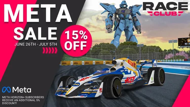 Летняя распродажа: RACECLUB со скидкой 15%