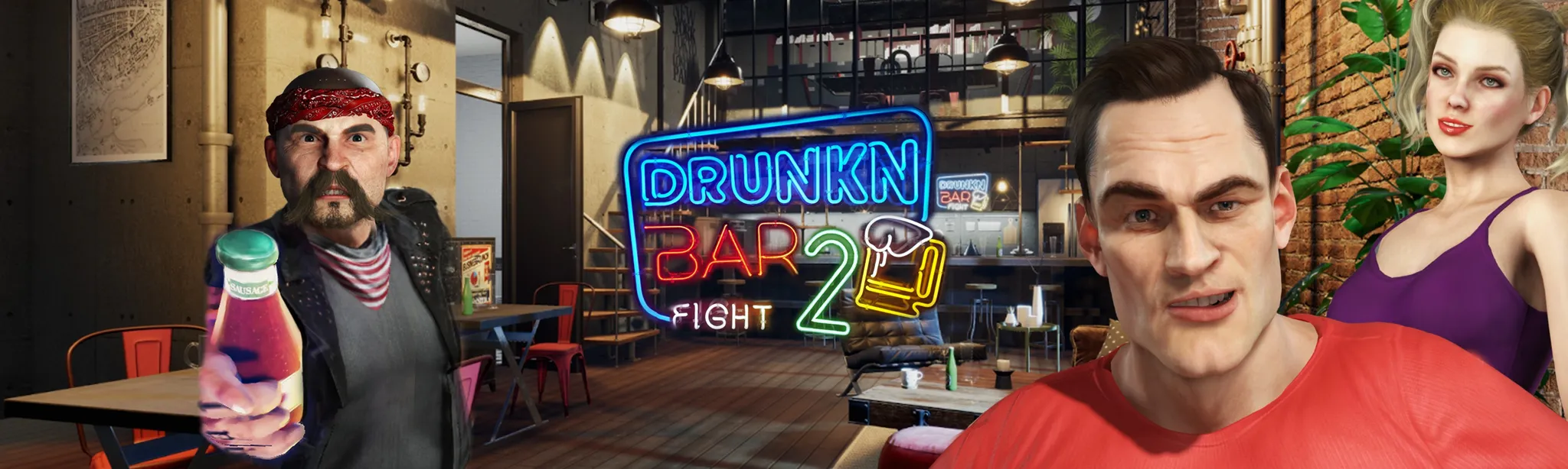 О товаре Drunkn Bar Fight Bundle – The Ultimate VR Brawling Experience!