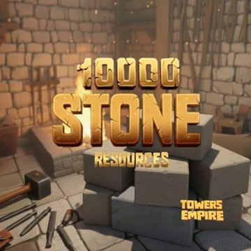 10 000 STONE resources in Towers Empire Oct 2025 Consumable