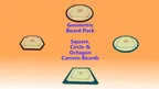 Geometric Board Pack – Square, Circle & Octagon Carrom Boards