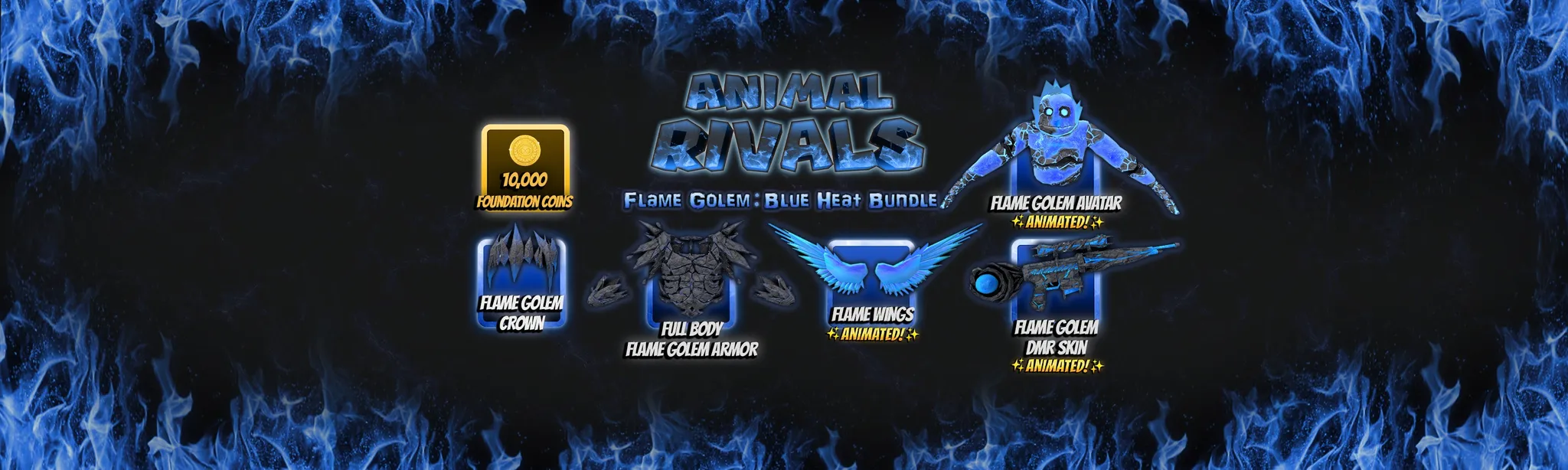 Flame Golem: Blue Heat Bundle