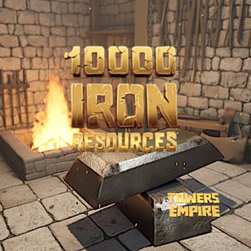 10 000 IRON resources in Towers Empire Oct 2025 Consumable